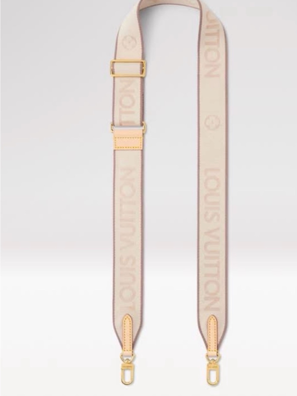 Authentic Louis Vuitton Vuitton Beige jacquard fabric Adjustable Strap. BN! - Picture 2 of 2